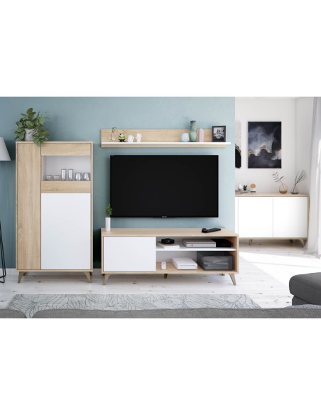 RELAX Mueble TV + estante R.CANADIAN/BL.ARTIK