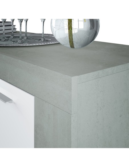 URBAN Buffet 3 puertas CEMENTO/ BL. ARTIK