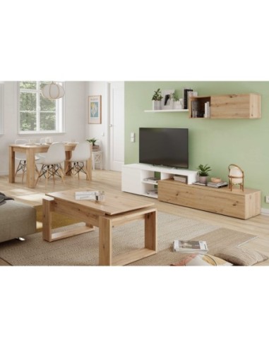 NEXO PLUS Salón  TV ROBLE NODI/BL.ARTIK