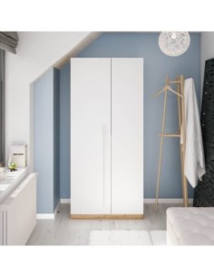 AMBIENT Armario JUVENIL 2p ROBLE NODI/BL.ARTIK