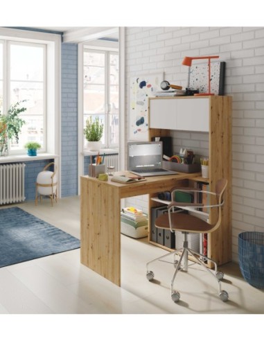 DUO Mesa escritorio-estantería  (vertical-horizontal) R.NODI/BL.ARTIK