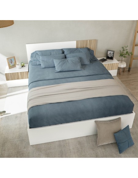 TEMPUS Cabezal + 2 mesitas BLANCO ARTIK/NATUR