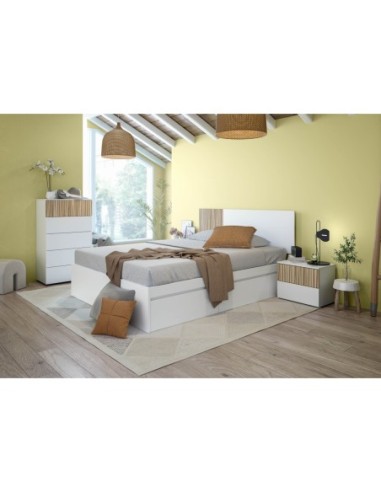 TEMPUS Cabezal + 2 mesitas BLANCO ARTIK/NATUR