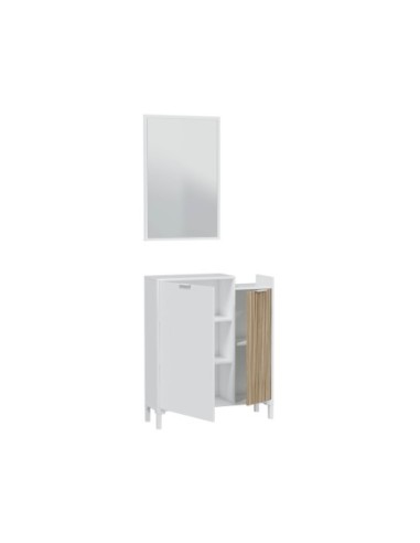 TEMPUS Recibidor 2 p + espejo BLANCO ARTIK/NATUR