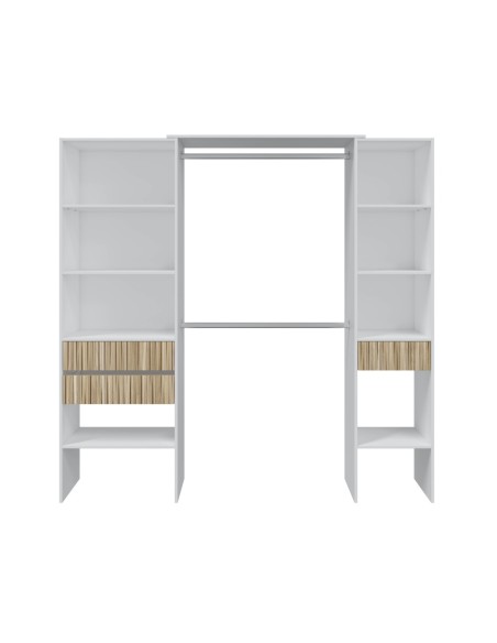 TEMPUS Vestidor 3 cajones BLANCO ARTIK/NATUR