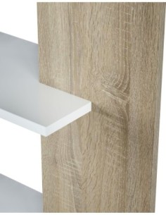 LORAS Estantería BLANCO ARTIK/ROBLE CANADIAN 2