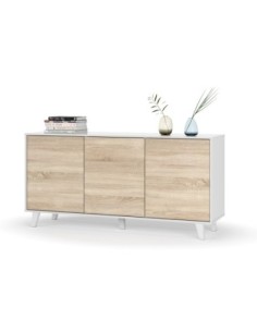 STYLUS PLUS Aparador 3 puertas BL.BRILLO/R.CANADIAN 2