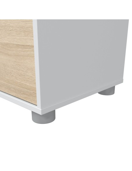 HOME Salón TV ROBLE CANADIAN/BLANCO ARTIK