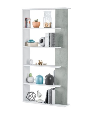 LORAS Estantería BL.ARTIK/CEMENTO