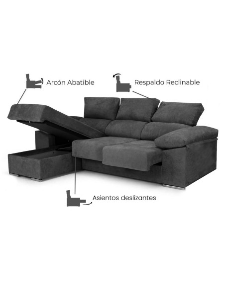 Sofá Chaiselongue Modelo London