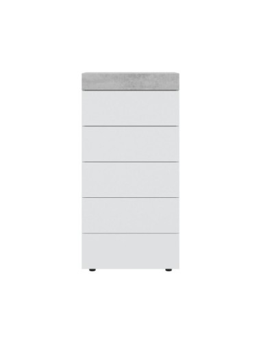 Cómoda 5c BLANCO ARTIK/CEMENTO