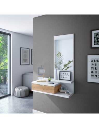 LIA Recibidor 1c + espejo BL.ARTIK/R.NODI