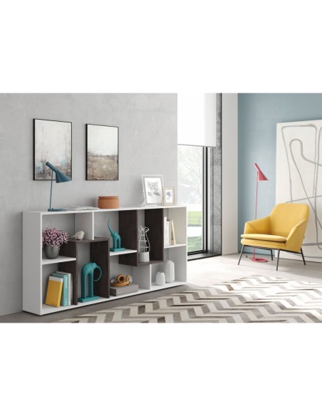 KAWA Estantería BLANCO ARTIK/OXIDO