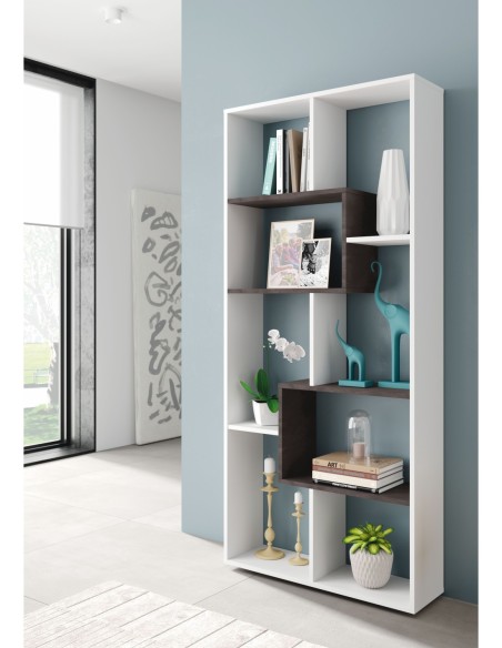 KAWA Estantería BLANCO ARTIK/OXIDO