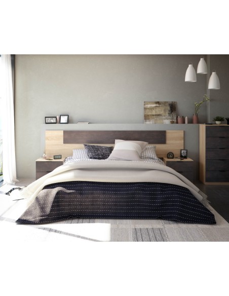 NOON Cabezal + 2 mesitas 2 cajones R.CANADIAN/OXIDO