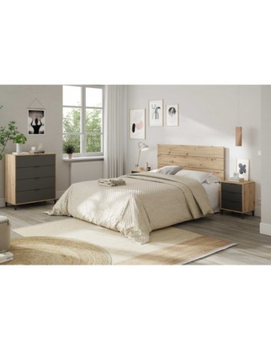 ENZO Cabezal + 2 mesitas (3C) R.NODI/GRIS ANTRACITA