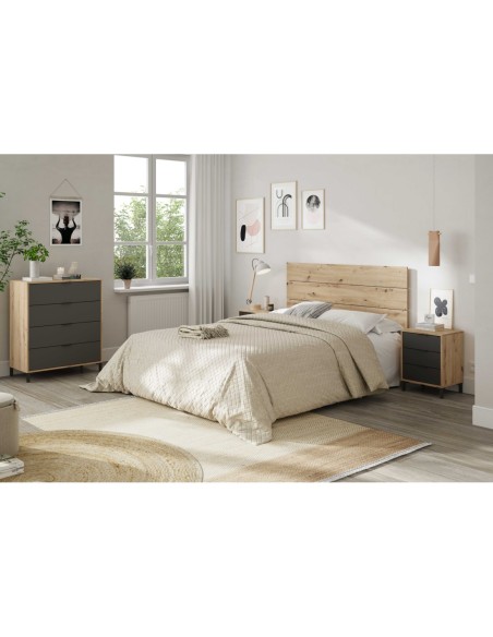 ENZO Cabezal + 2 mesitas (3C) R.NODI/GRIS ANTRACITA