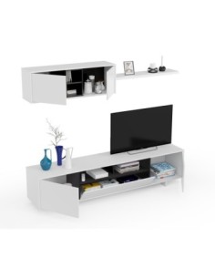 VARYS Salón TV BL.BRILLO/GRIS GU 2