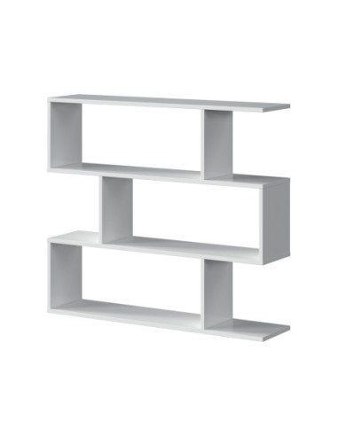 DANERYS Estantería baja BLANCO BRILLO