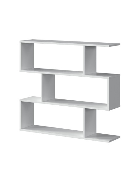 DANERYS Estantería baja BLANCO BRILLO