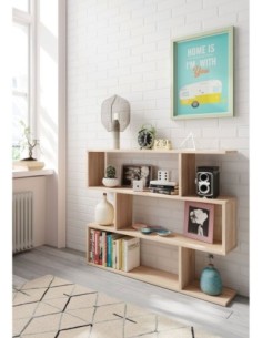 DANERYS Estantería baja ROBLE CANADIAN