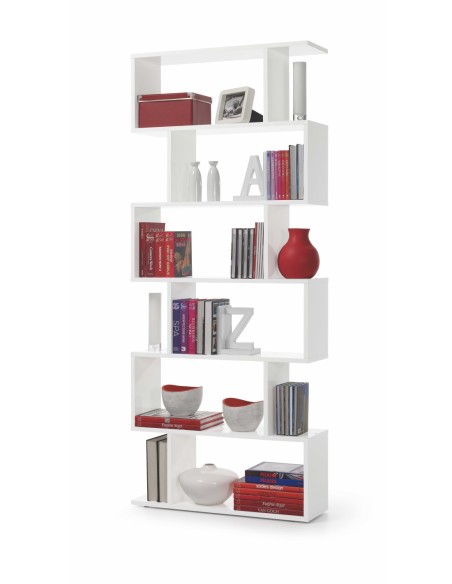 DANERYS Estantería alta BLANCO BRILLO