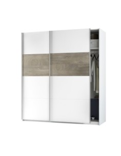 OIKOS Armario 2p correderas 180 BL.ARTIK/ROBLE ALASKA