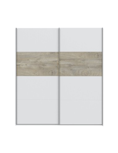 OIKOS Armario 2p correderas 180 BL.ARTIK/ROBLE ALASKA