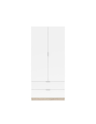 YOUTH Armario 2p + 2caj ROBLE CANADIAN/BLANCO ARTIK