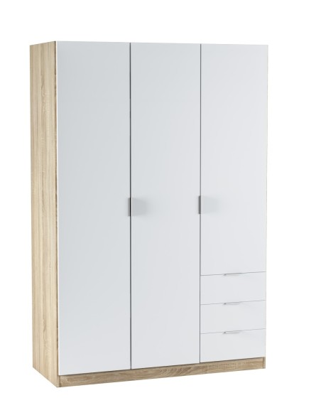 LC Armario 3p+3cajones ROBLE CANADIAN/BLANCO ARTIK