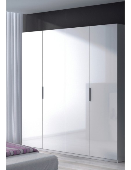 Armario 4 puertas BLANCO BRILLO